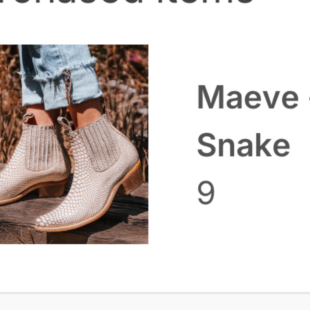 Maeve white snake bootie